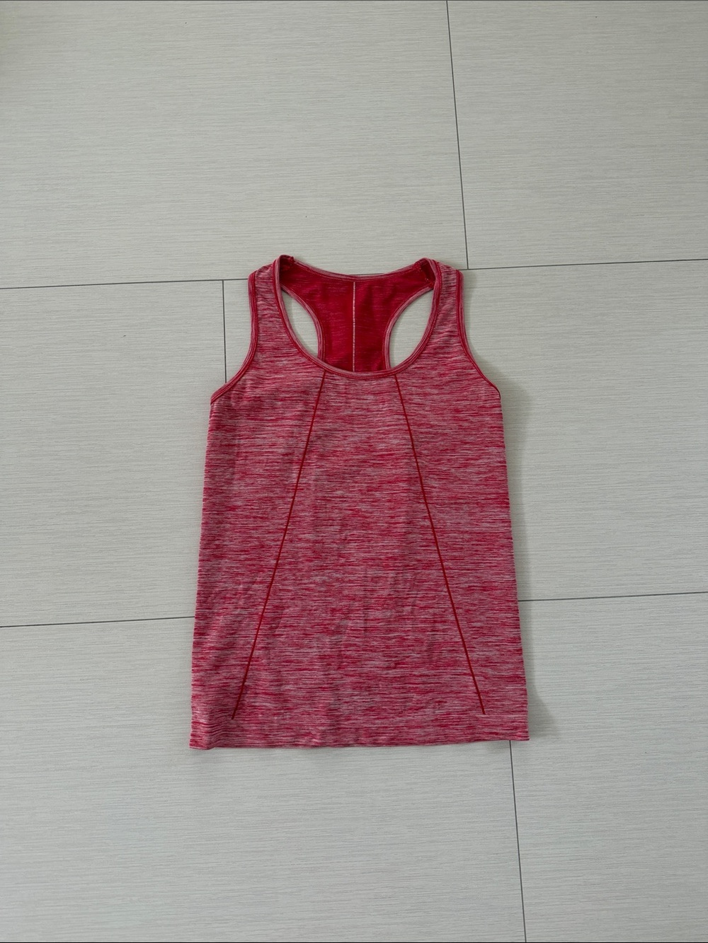 Women’s Pink Space-Dye Racerback Tank Top